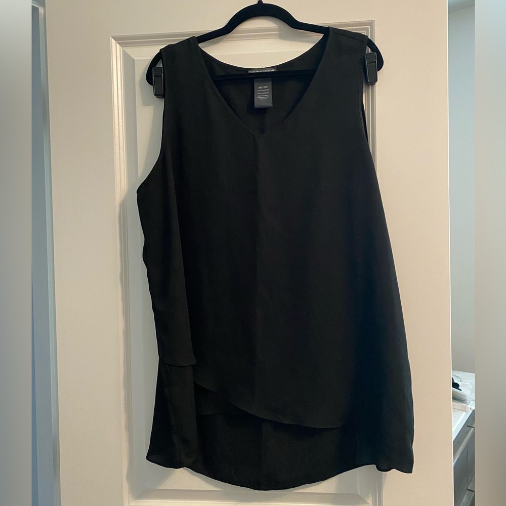 Chelsea & Theodore black blouse